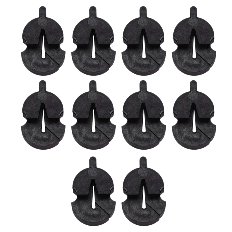 10Pcs Black Rubber Violin Mute for All Violin Smaller Viola Quiet Practice