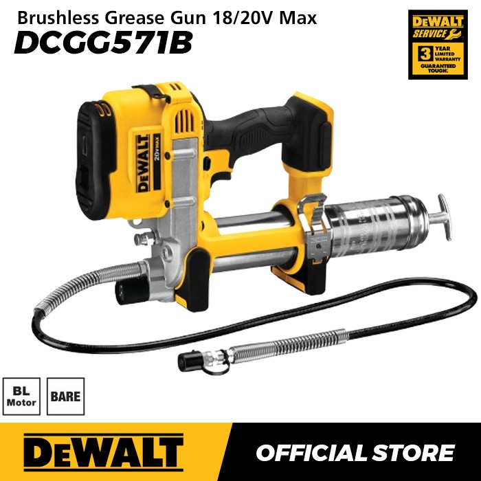 Dewalt Brushless Grease Gun / Pelumas Gemuk Baterai 18/20V Max DCGG571B (Unit Only) Harga 3,600,400 Ringgit*Penghantaran Percuma