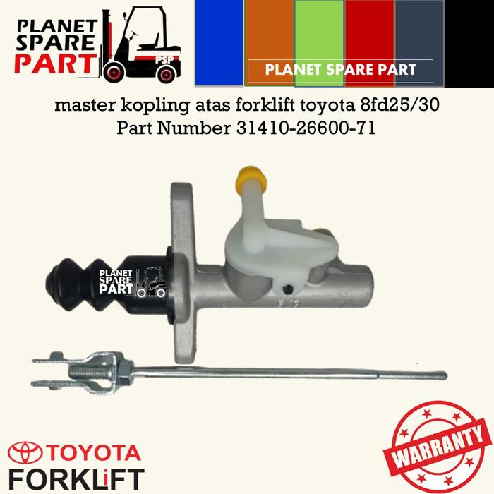 31410-26600-71 MASTER KOPLING ATAS FORKLIFT TOYOTA 8FD25/30 MASTER CYLINDER TOYOTA Giá 600,000 Đồng*Miễn phí vận chuyển