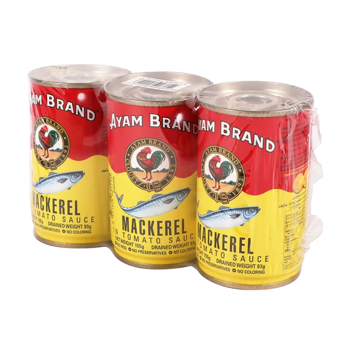 Ayam Mackerel in Tomato Sauce 3x155G. ราคา 107 บาท*ส่งฟรี