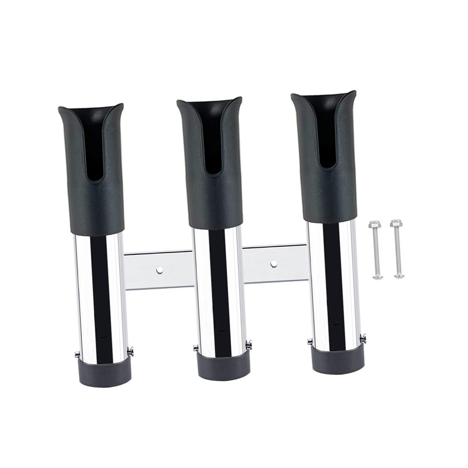 3 Line Fishing Rod Holder Fishing Tackle Tool Freshwater Saltwater Fishing Pole Rack Lightweight for Ship Truck Car Canoe Yacht