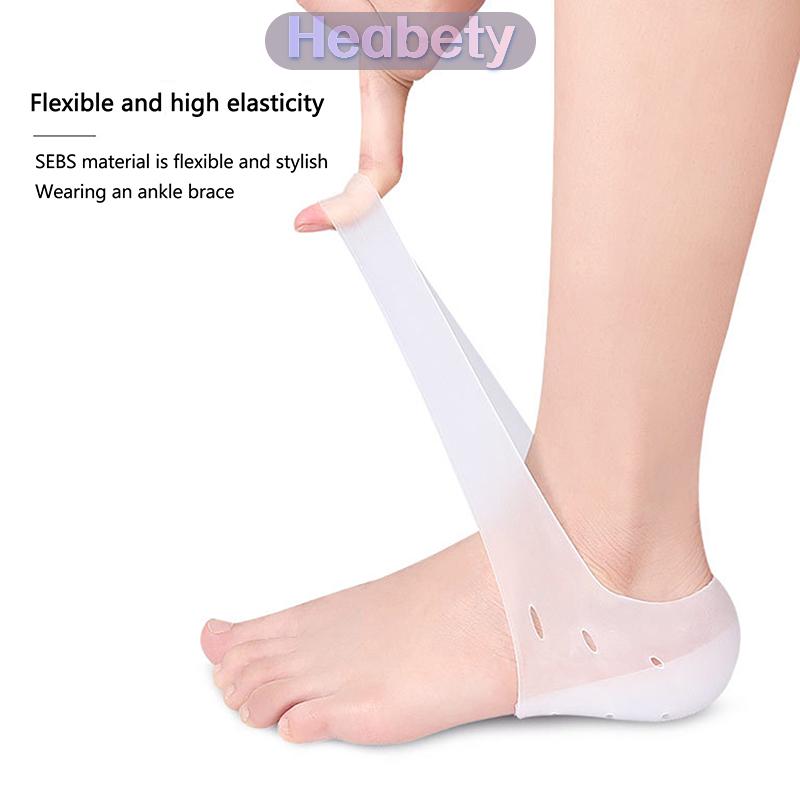 Heabety ถุงเท้าเจลซิลิโคนเพิ่มความสูงที่มองไม่เห็นแผ่นรองส้นเท้าแผ่นรองส้นเท้าแผ่นรองส้นเท้าแผ่นนวดเท้า ราคา 84 บาท*ส่งฟรี