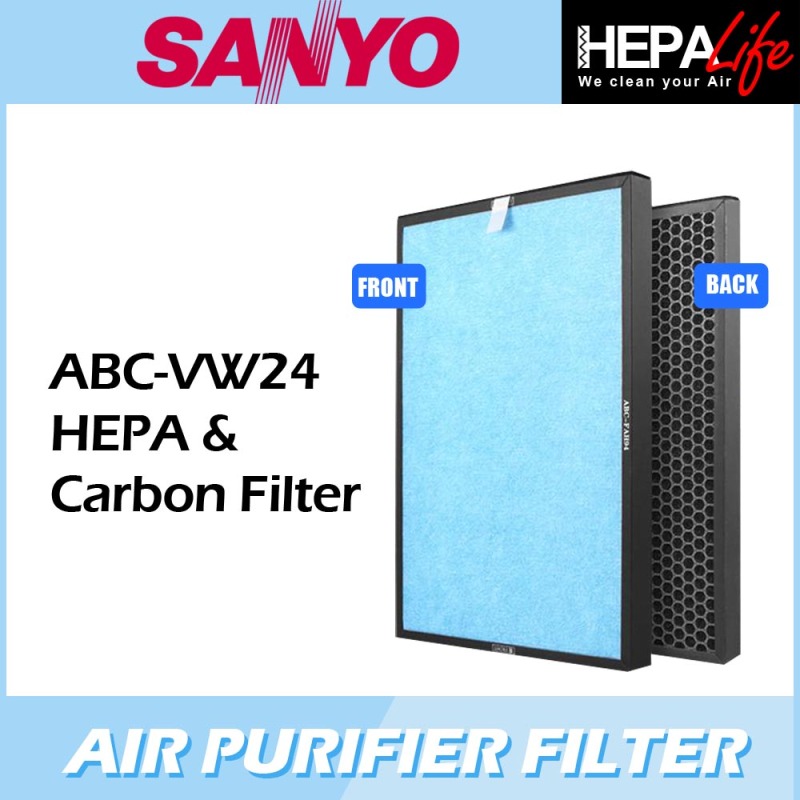 SANYO ABC-VW24 Compatible Hepa & Carbon Filter - Hepalife Singapore