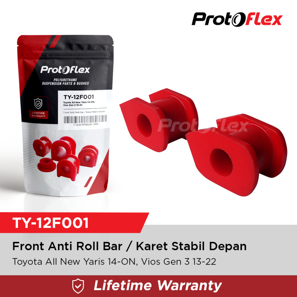 Protoflex Karet Stabil Depan Toyota All New Yaris 14-ON Vios Gen 3 13-22 Harga 200,000 rupiah*Gratis Ongkir
