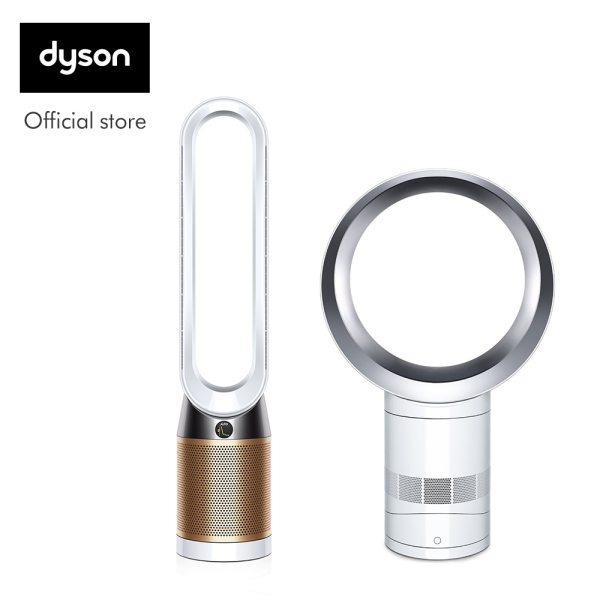 Dyson Pure Cool Cryptomic™ TP06 Air Purifier Tower Fan White Gold with AM06 Desk Fan White Silver Singapore