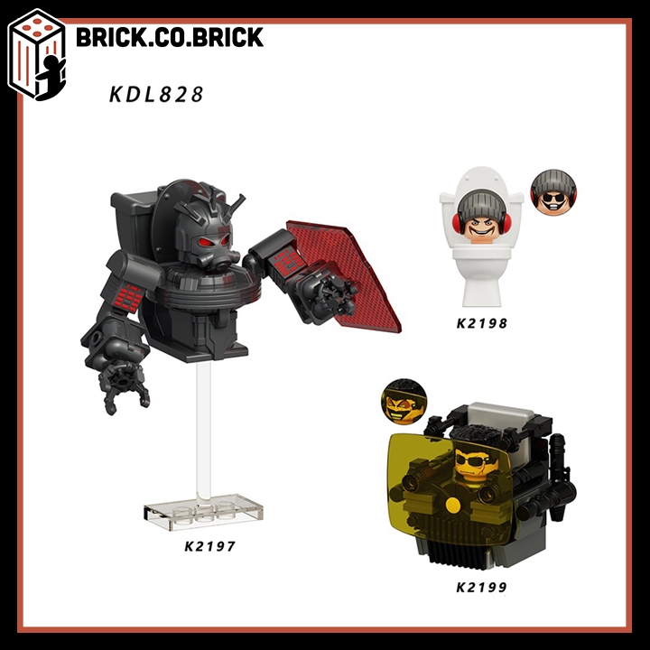 Skibidi Toilet Mô hình Lắp ráp Người Bồn Cầu Astro Toilet Man Đồ chơi Gman 40 KDL828