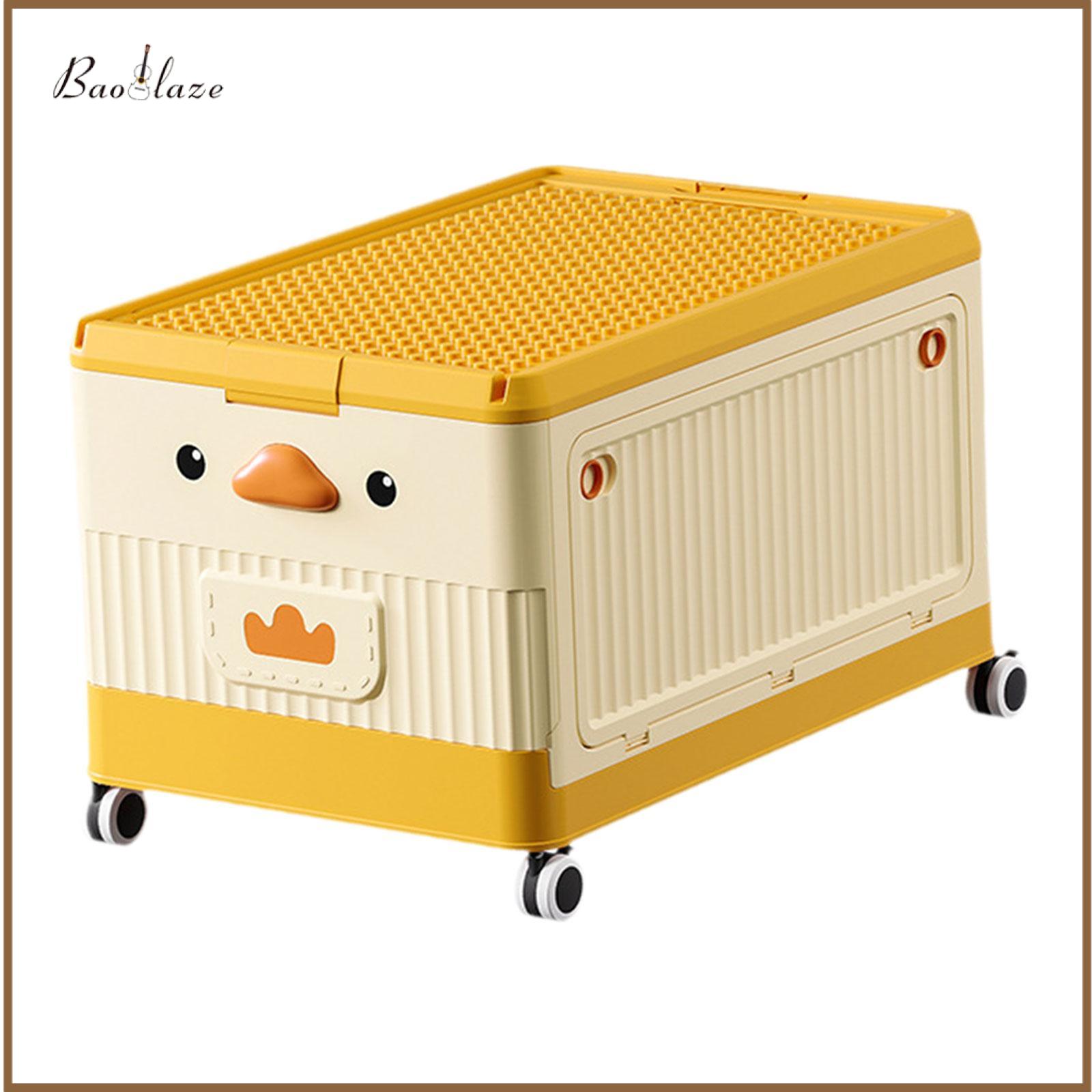Toy Storage Box with Wheels Organizer Bin Cartoon for Nursery Room Toys ราคา 2,157 บาท*ส่งฟรี