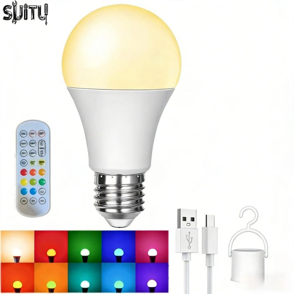 Gracekarin Included Remote Control Rechargeable Bulb Dimmable Bulb One-second Installation NEW Giá 255,000 Đồng*Miễn phí vận chuyển