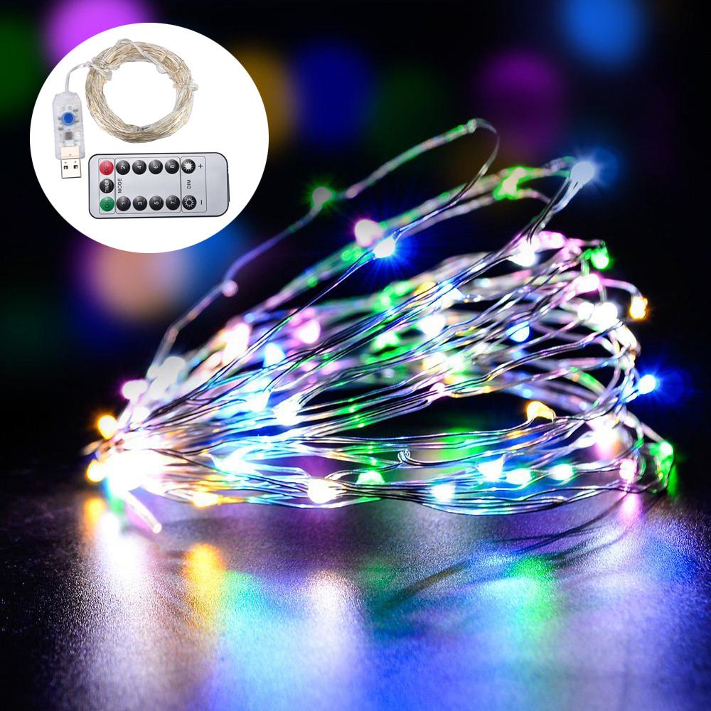 USB Lights 10m LED String Light 8 Mode With Remote Control For Christmas Bedroom Garden Wedding Decoration (Waterproof) Singapore