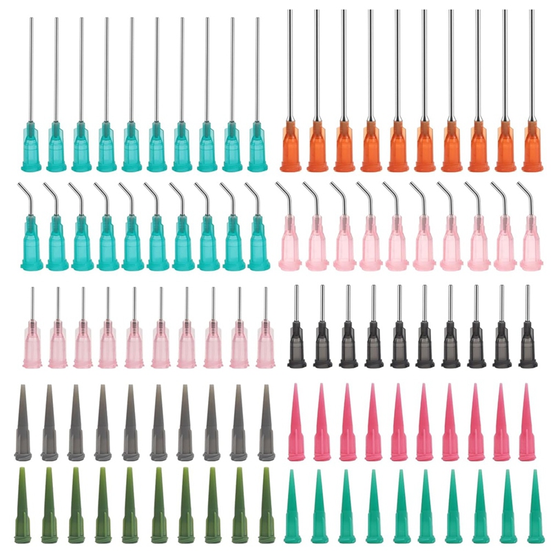 Yours MO-Different Gauge Blunt Tip Dispensing Needles Luer Lock Needle for Refilling Liquid Inks (14/16/18/20G)