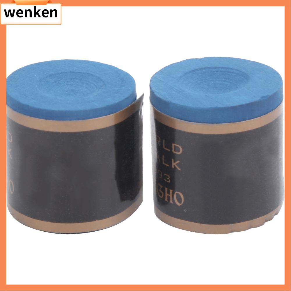 WENKEN 2PCS Không vón cục Mẹo cho cây cơ bi-a Chống mài mòn Không trượt Phấn bi-a chuyên nghiệp Phụ kiện bi-a Phấn cho cây cơ bi-a Sử dụng trong giải đấu