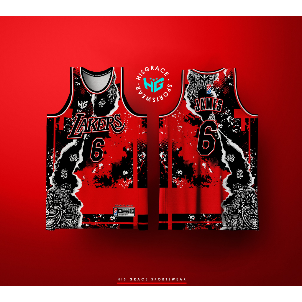 NORTHZONE NBA Los Angeles Clippers x Bandana Westbrook Customized design  Full Sublimation Jersey