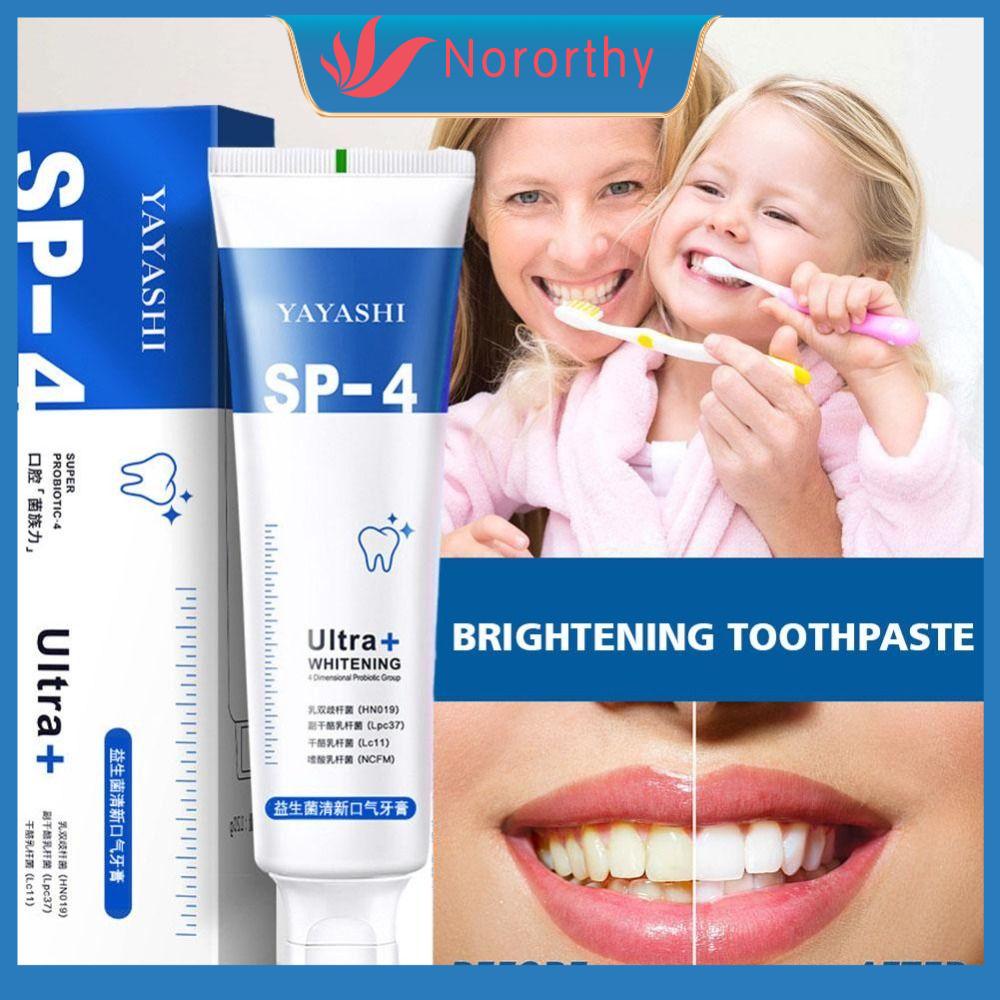 NORORTHY Mùi đặc biệt Làm Trắng Răng Sửa chữa màu vàng Sửa chữa răng Kem đánh răng Probiotic SP-4 Làm sáng da Hơi thở tươi mát
