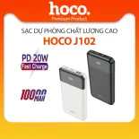 Pin sạc dự phòng giá rẻ sạc nhanh Type-C PD20W Hoco J102 dung lượng cao 10000mAh cho Smartphone