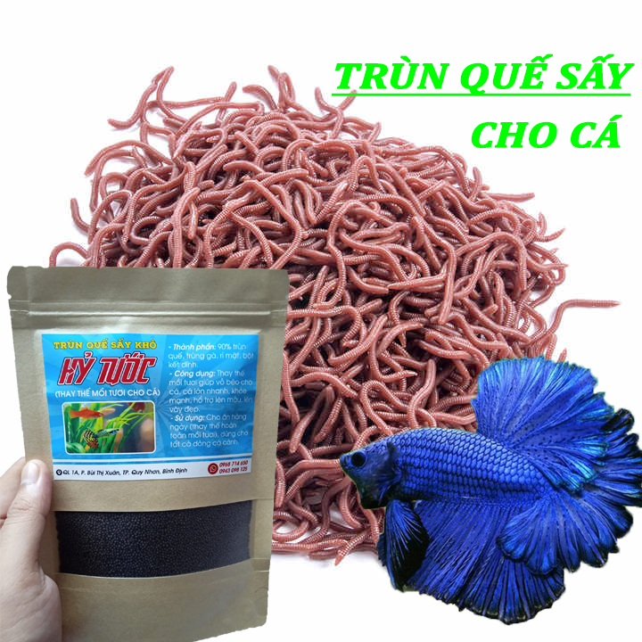 Trùn quế sấy viên_Thức ăn dinh dưỡng cho cá cảnh