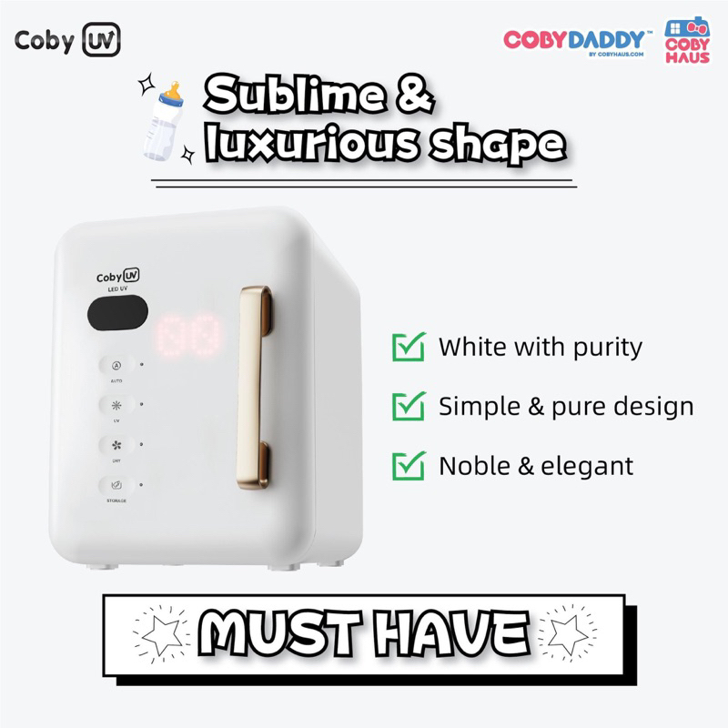 COBY UV Double Protection UV LED Sterilizer V5 ( 2 Year Warranty )(White/Pink/Blue/Green)