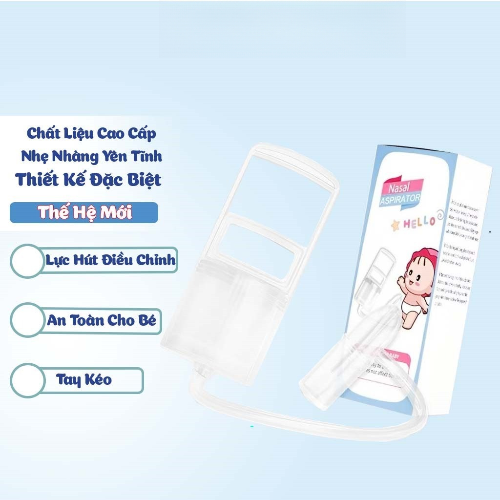 Dụng cụ hút mũi NASAL kéo tay thế hệ mới, chất liệu nhựa nguyên sinh, lực hút mạnh (tuandeptrai241091)