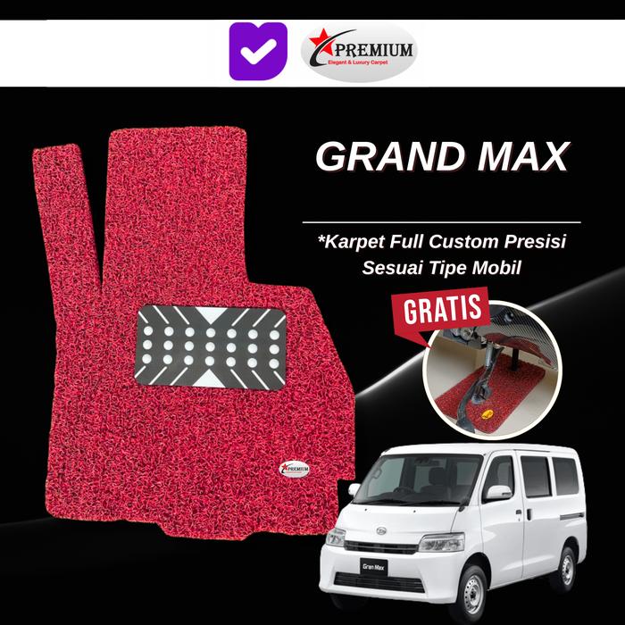 KARPET MOBIL MIE PREMIUM GRAND MAX MINIBUS FULL BAGASI 1 WARNA - RED MARKEET Giá 1,801,000 Đồng*Miễn phí vận chuyển