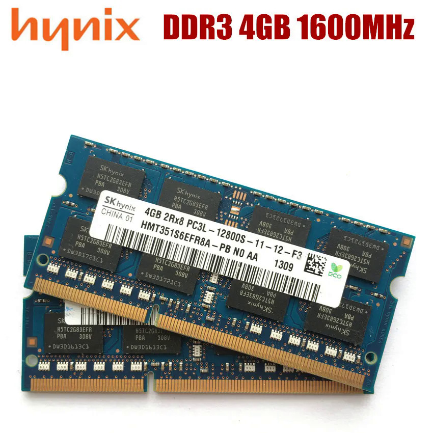 4GB 1rx8 2rx8 12800s PC3 pc3l DDR3 DDR3L 1600MHz 4G laptop memory notebook