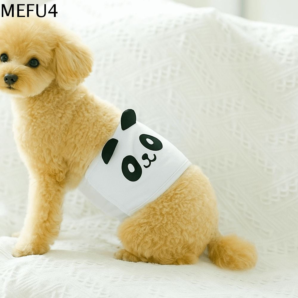 MEFU4 Mềm mại Dây đai sinh lý cho chó Chống quấy rối Phim hoạt hình Quần lót cho chó Quần sinh lý cho thú cưng Có thể giặt Quần an toàn cho chó dành cho chó