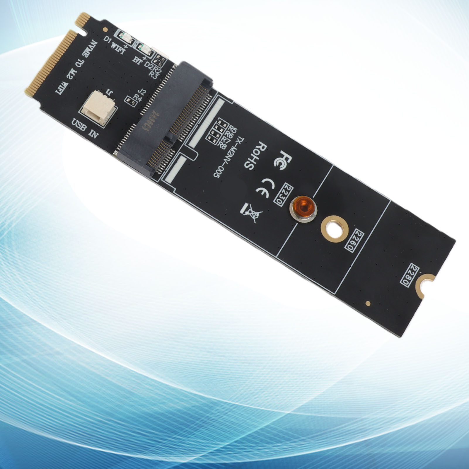 Garosa M.2 M Key Riser Card M.2 A E Key to M.2 M Key SSD Riser Card Converter Hiệu suất ổn định Dễ dàng cài đặt Card mạng SSD Giá 85,000 Đồng*Miễn phí vận chuyển