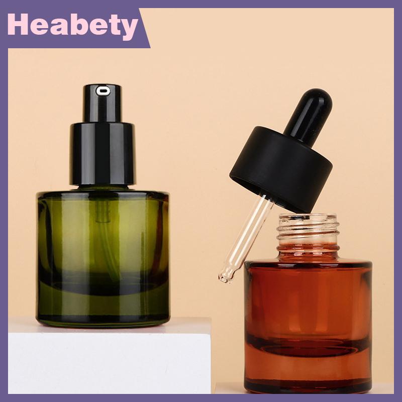 Heabety 30ml dày dưới dropper chai Thuốc thử Eye Drop hổ phách hương liệu lỏng Pipette chai bơm lại Chai du lịch
