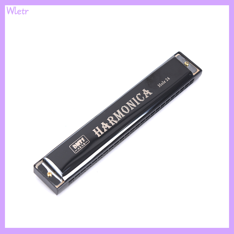Wletr Kèn harmonica chơi chữ C 24 lỗ kèn harmonica hai hàng Blues