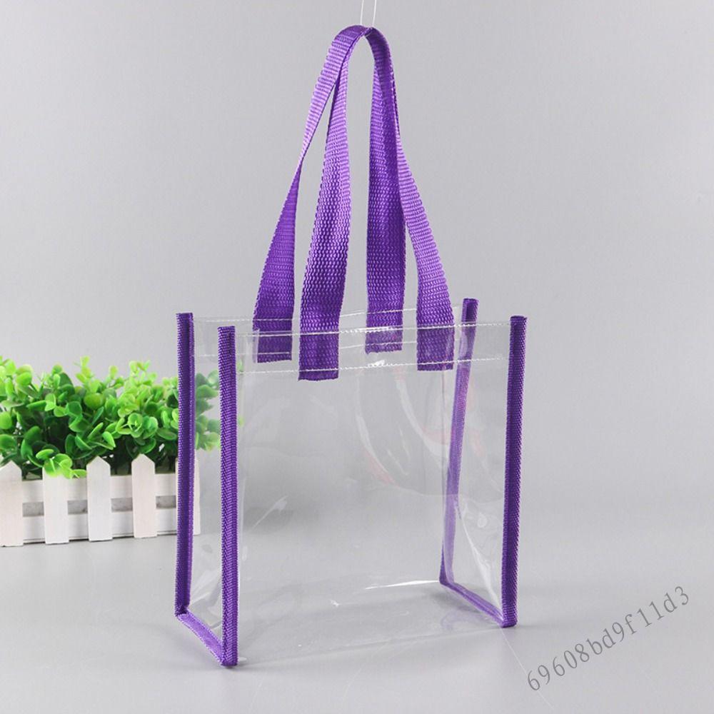 Túi tote dung tích lớn PVC trong suốt - Túi quà tặng mua sắm mỹ phẩm Jelly - 9