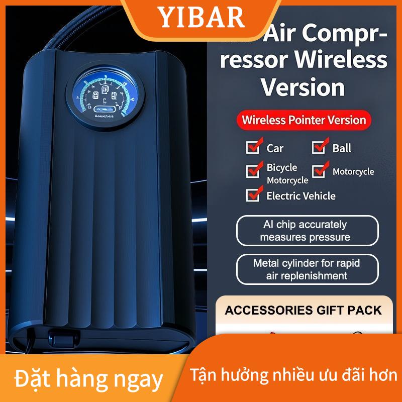 YIBAR MAOHONG Có Thể Sạc Lại Nhỏ Gọn Máy Nén Khí Mini Xách Tay Bơm Lốp Kỹ Thuật Số Hiển Thị Cho Xe SUV Xe Đạp Hồ Bơi Bơm Hơi Đồ Chơi Nhà Sử Dụng Giá 116,702 Đồng*Miễn phí vận chuyển