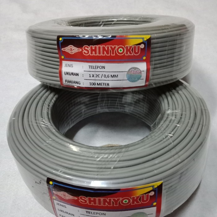 KABEL TELEPON 2C SHINYOKU KABEL INSTALASI WALET 100 / KABEL TELPON-Shelishop13 Harga  163,000 Ringgit*Penghantaran Percuma