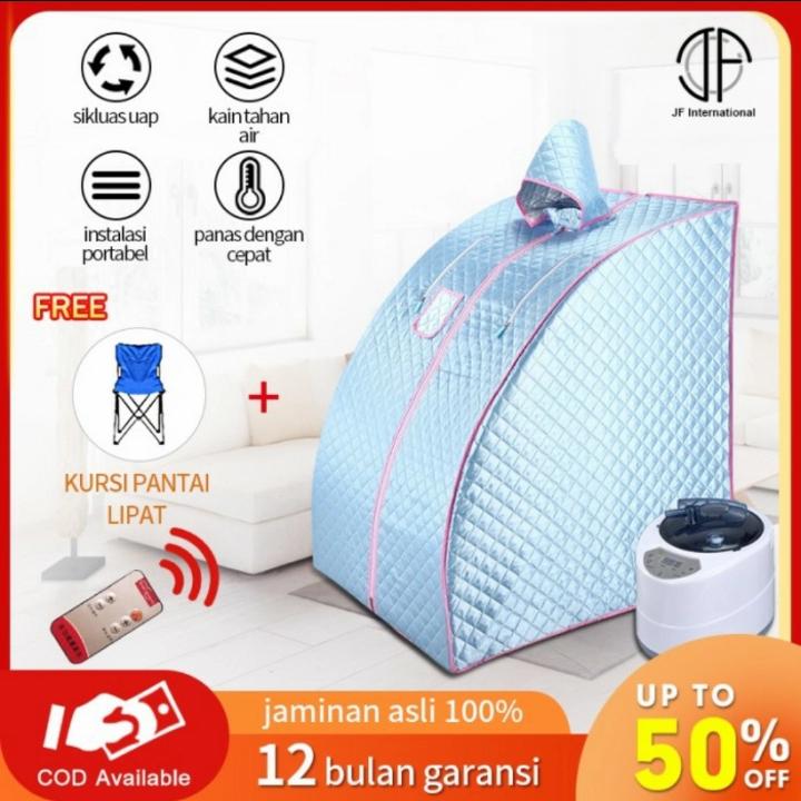 portabel steam sauna alat pelangsing tubuh alat spa - Biru muda Harga 1,600,000 rupiah*Gratis Ongkir