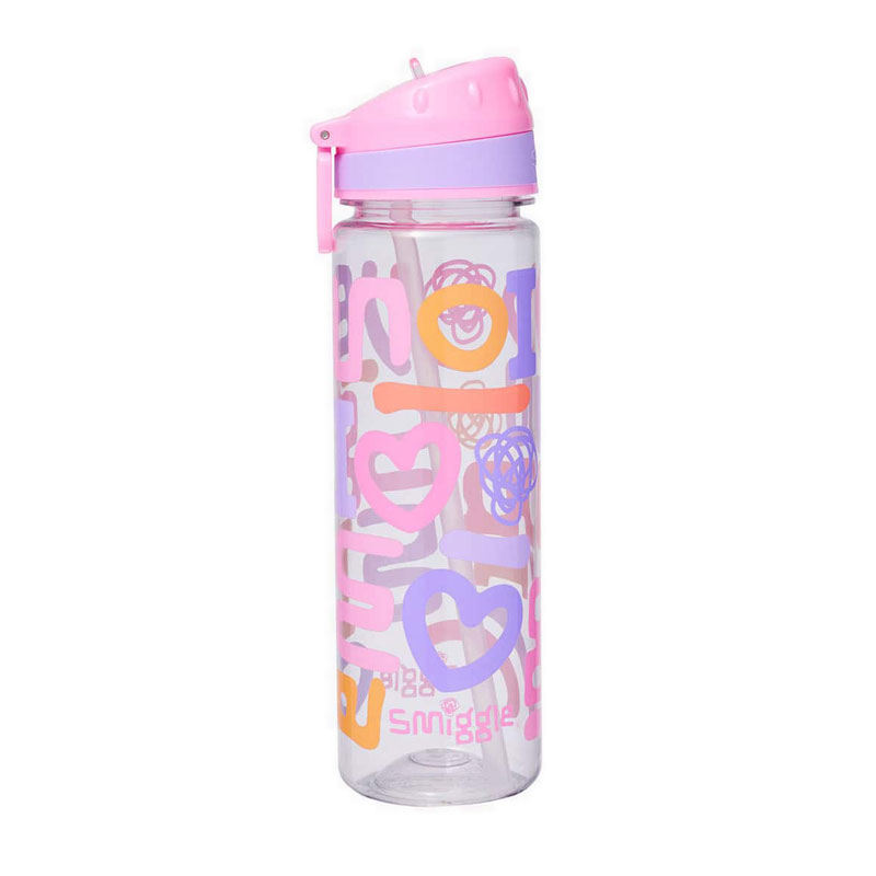 Bình đựng nước smiggle bình đựng nước smiggler3 drink up plastic 650ml pink - igl449757pnk