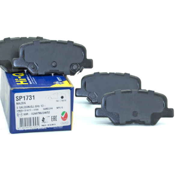 Bố thắng ô tô (Má phanh) Mazda 6,Phụ tùng ô tô Mazda 6 Hàng Hi-Q Hàn Quốc.