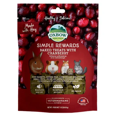 Oxbow Simple Rewards Baked Treats With Cranberry 60g