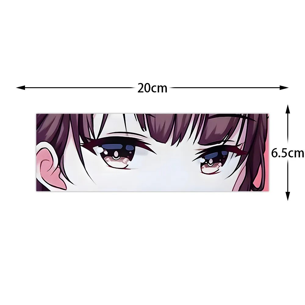 Jdm Anime Cô Gái Xinh Đẹp Mắt Decal Hoạt Hình Phản Quang nhãn dán chống thấm nước nhiên liệu xe hơi 