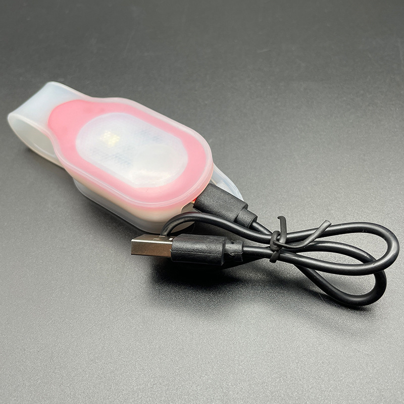 Store HHDKE4 1 bộ Clip-on Xe đạp ba lô cảnh báo đèn mini có thể sạc lại từ Silicone dẫn ánh sáng an toàn cho thể thao ngoài trời đi xe đạp Cắm Trại Đi Bộ Đường Dài