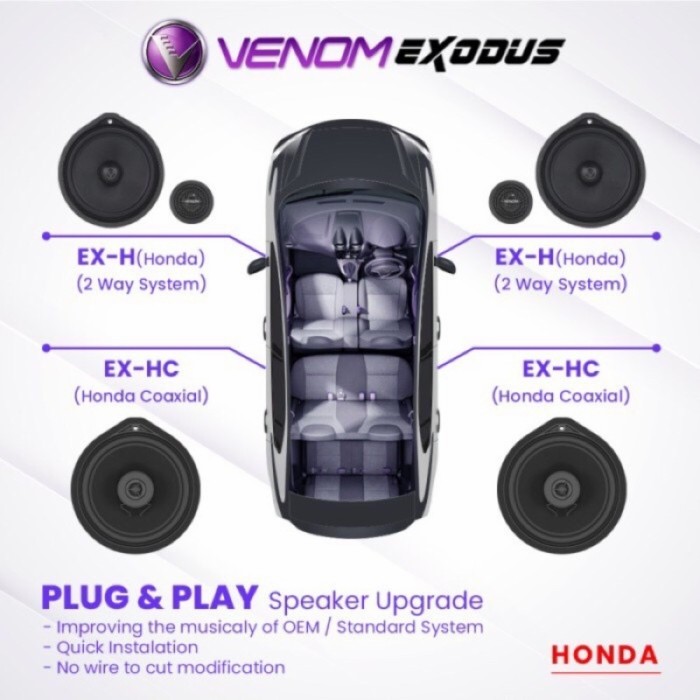 PAKET VENOM EXODUS TOYOTA SPLIT 2 WAY EX-T & COAXIAL EX-TC RESMI VENOM-desshop99 Harga 5,226,000 rupiah*Gratis Ongkir