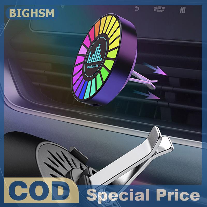 BIGHSM Thông minh RGB Pickup Đèn Led 3D môi trường xung quanh đèn âm thanh điều khiển âm nhạc nhịp điệu đèn làm mát không khí cho xe chơi Game TV sáng tạo trang trí nội thất