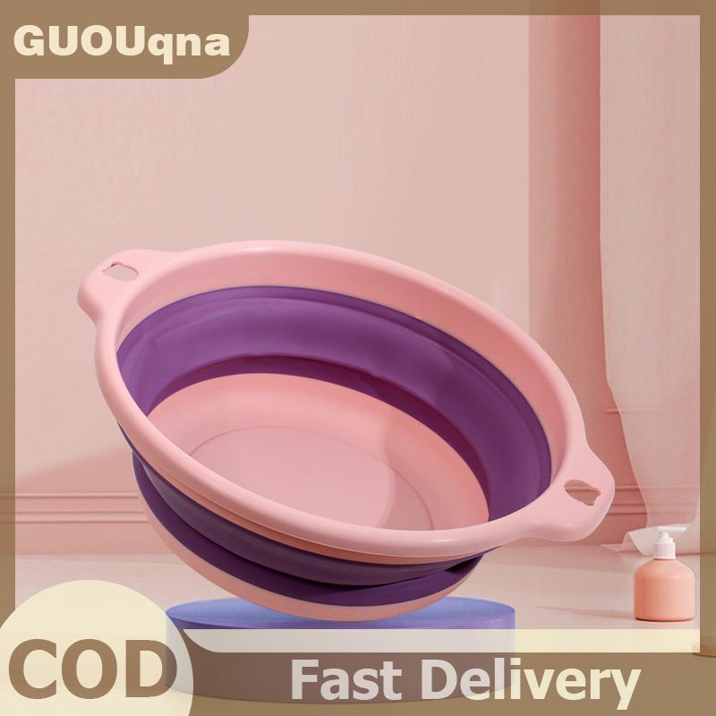 GUOUqna Xách tay có thể gập lại giặt lưu vực nhựa du lịch gấp rửa lưu vực an toàn bền có thể gập lại rửa lưu vực phòng tắm hộ gia đình nguồn cung cấp