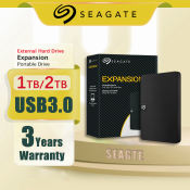 Seagate 1TB/2TB External Hard Drive - High Speed USB 3.0