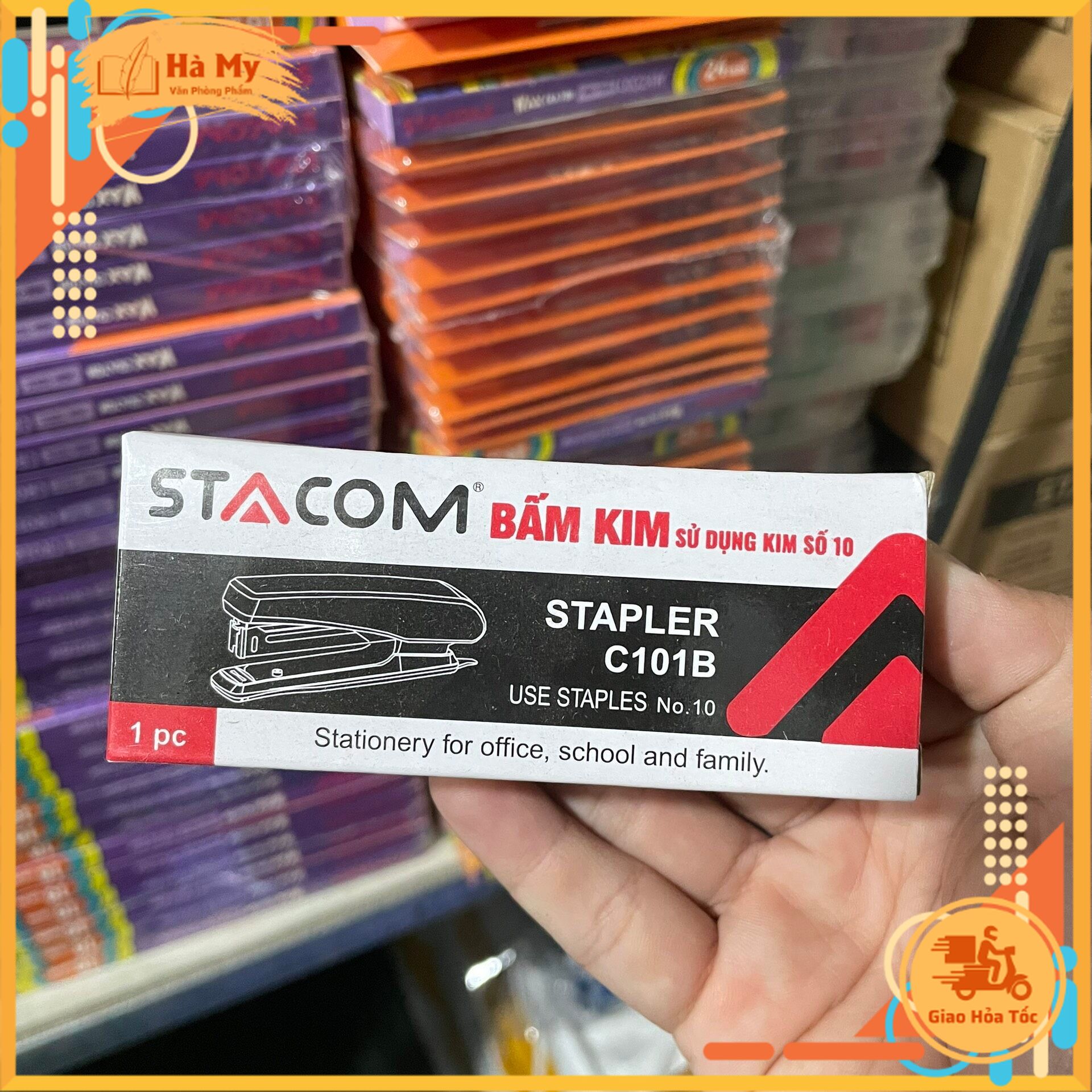 Dập ghim số 10 - 16 trang stacom c101b
