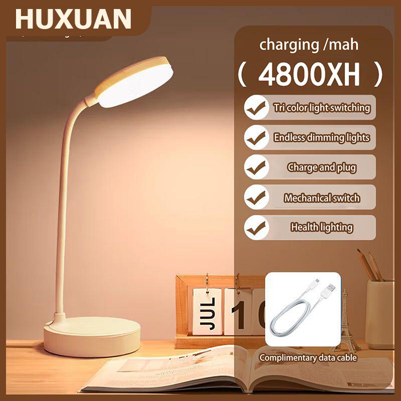 ❤❤❤Hot Sale HUXUAN Led Đèn Bàn 3 Mức Độ Thay Đổi Độ Sáng USB Có Thể Sạc Lại Pin Powered Cảm Ứng Di Động Bảng Ánh Sáng Bảo Vệ Mắt Cho Phòng Ngủ Đầu Giường