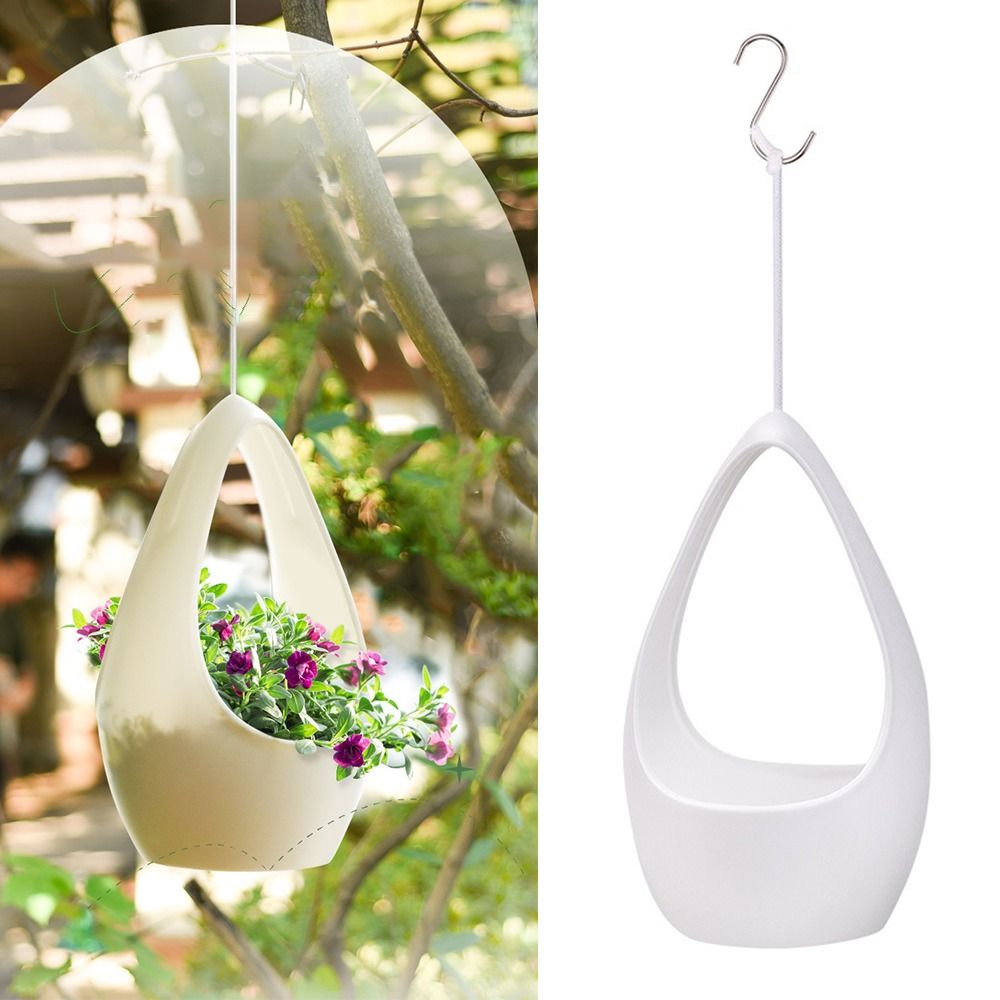 GRIM Trang trí làm vườn Chậu Hoa Treo Chậu treo trồng cây Đồ dùng làm vườn Chậu cây treo Quà tặng sáng tạo Hấp thụ nước tự động Chậu cây