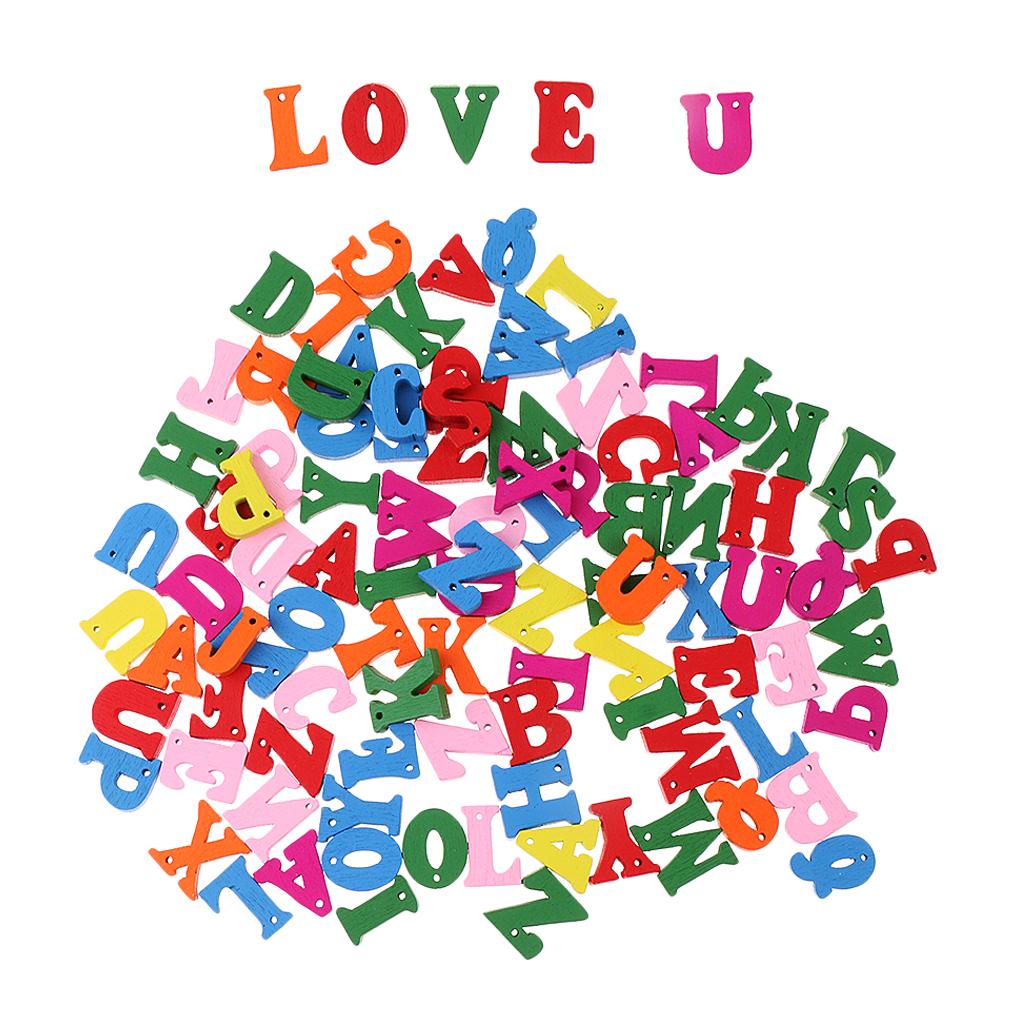 Em yêu em bé 100x Nhiều Màu Bảng chữ cái cho sự giáo dục trẻ em Đồ chơi thủ công dạy học