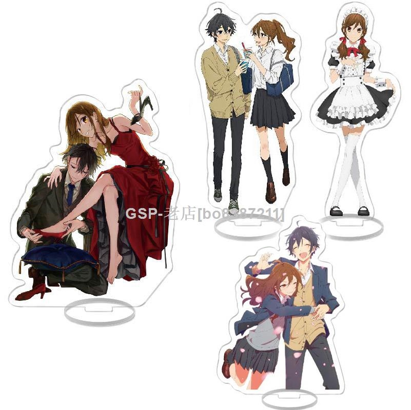 Anime horimiya Acrylic đứng mô hình tấm Keychain Bộ sưu tập miyamura Izumi Hori Kyoko hình Standee t