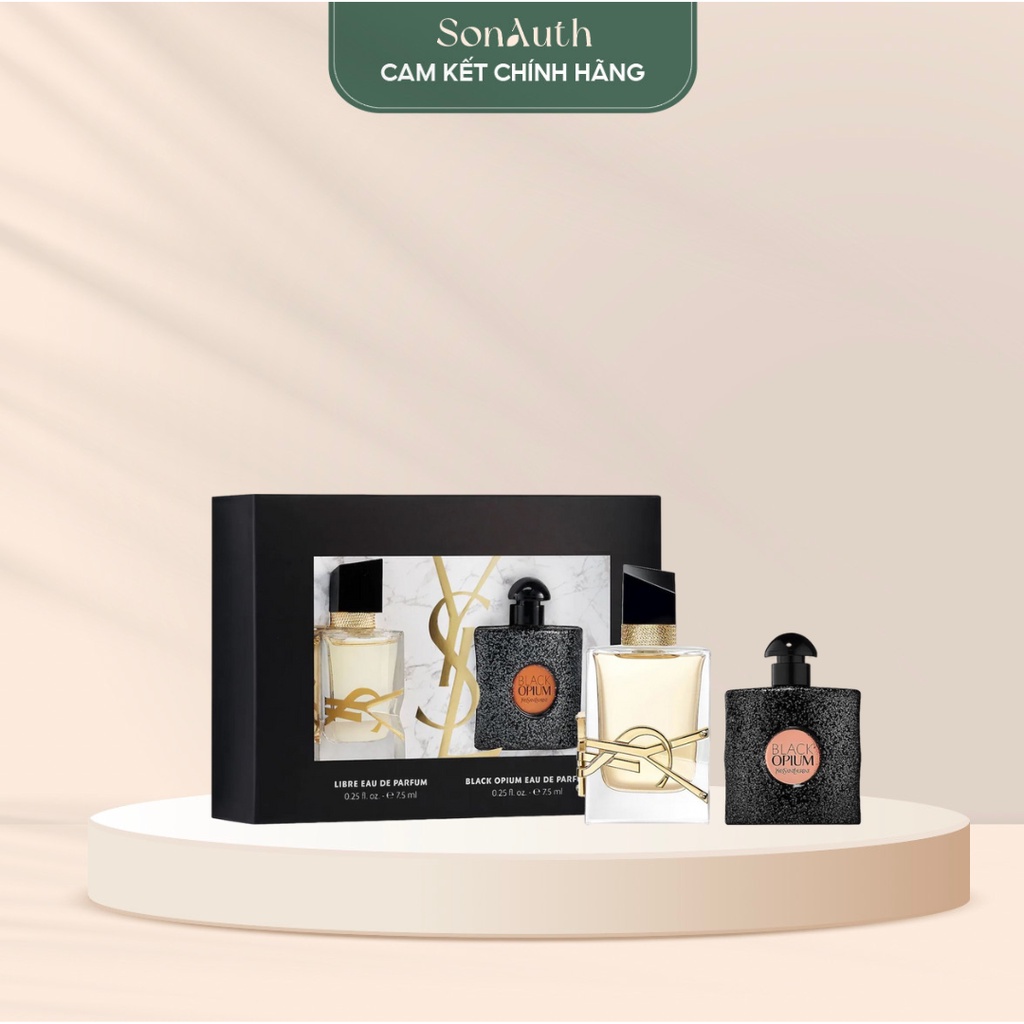 Set nước hoa ysl mini black opium & libre eau de parfum duo