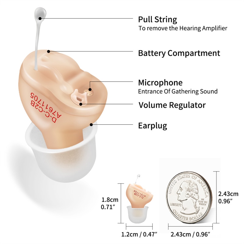 Hearing Aid Digital Hearing Aids Invisible For The Elder Seniors With A10