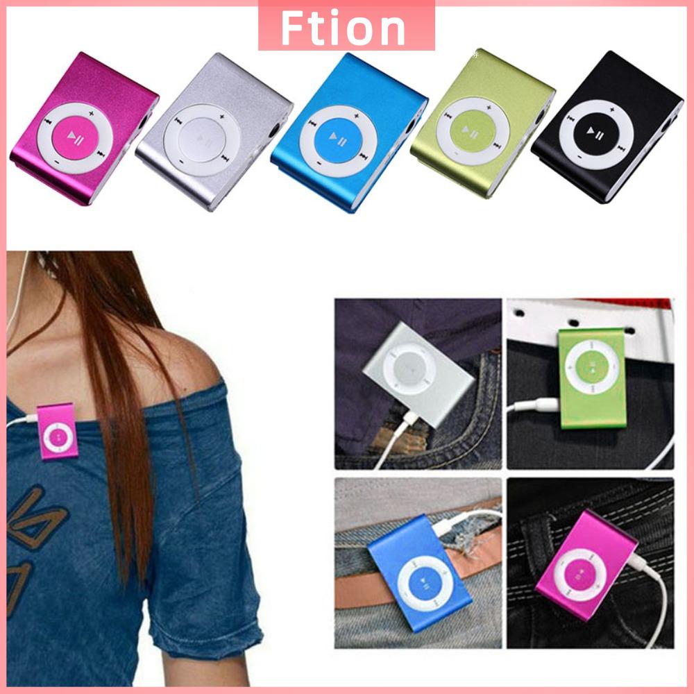 FTION Thiết kế thời trang Máy nghe nhạc MP3 Di động Mini MP3 phương tiện truyền thông âm nhạc Thời trang Đầy màu sắc Clip hỗ trợ Walkman Thẻ TF