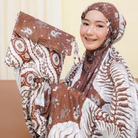 Wearmoura Mukena Dewasa JUMBO Rayon Bali Premium SIENNA REMPEL Batik Atasan Bawahan