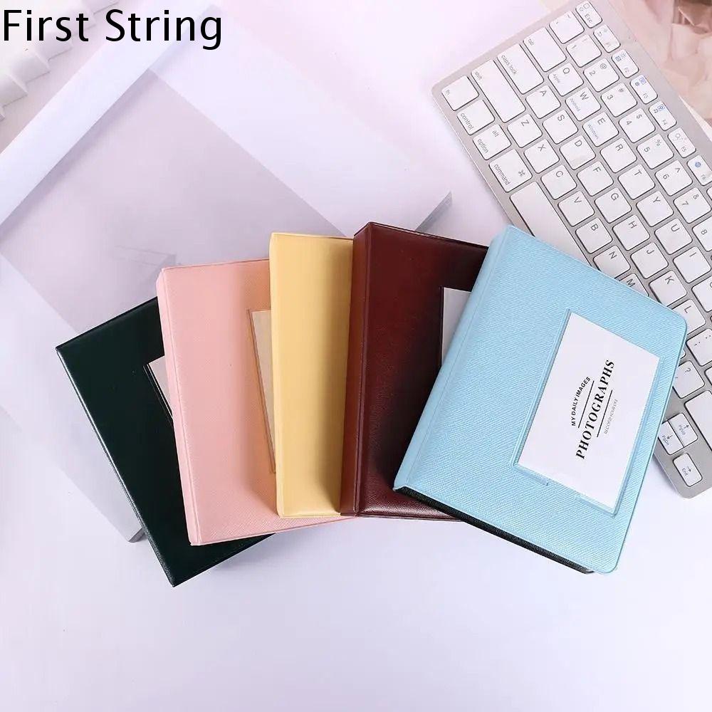 FIRST STRING Mini Album ảnh 3/5inch 32/64 Túi Ốp hình Chụp ảnh Màu kẹo Album Lưu Trữ Ảnh Đám cưới
